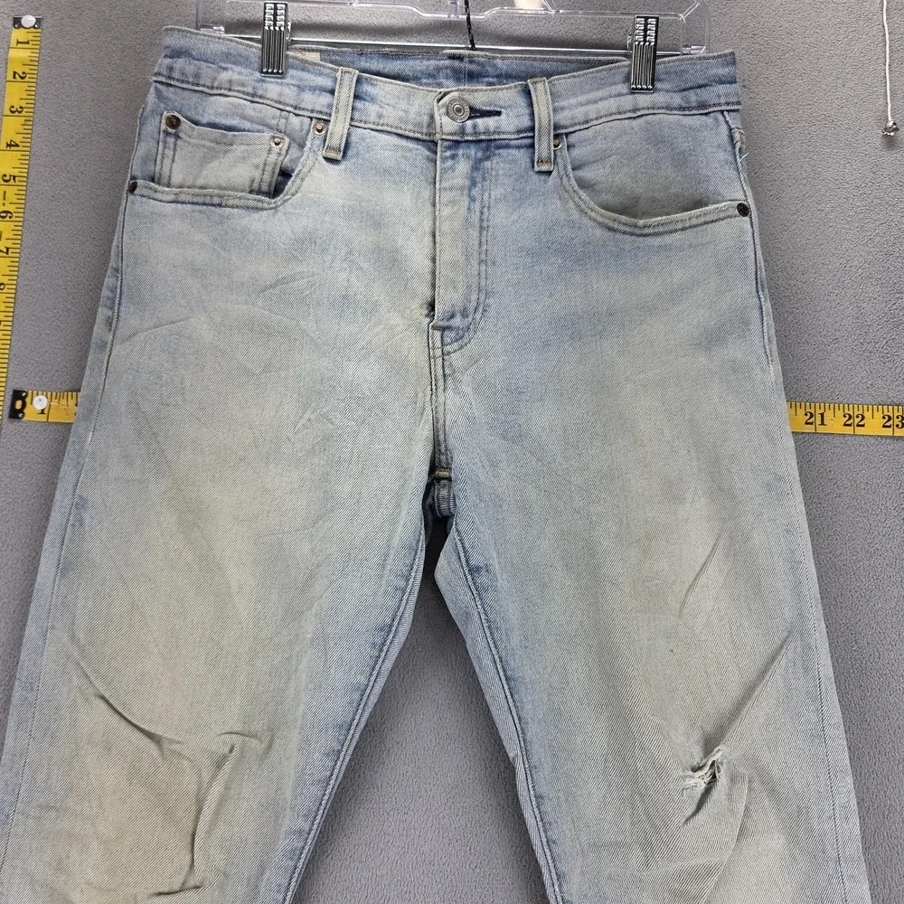Levis Jeans Mens Blue Selvedge LVC Light Wash Thrashed Fits‎ 28x30